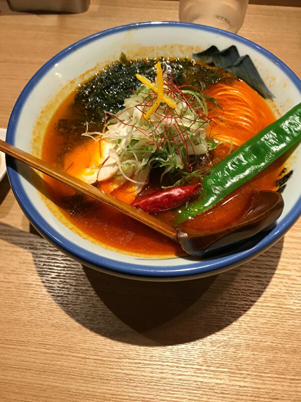 AFURIのラーメン8辛